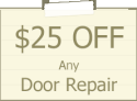 25$ off any garage door repair in forney